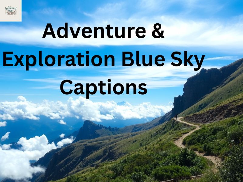 Adventure & Exploration Blue Sky Captions