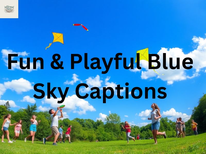 Fun & Playful Blue Sky Captions